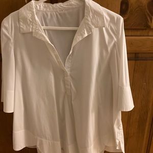 Kit and Ace 100% cotton shirt with scalloped hem